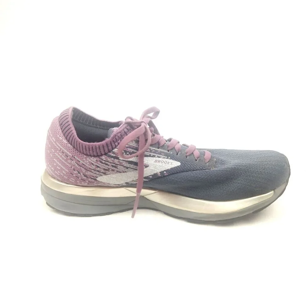 Brooks Ricochet Purple Womens Running Comfort Sneakers Shoes Size 9